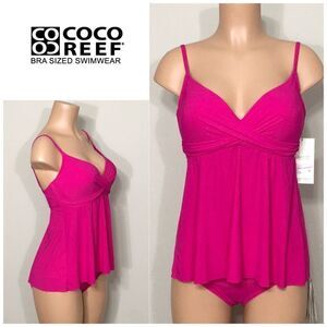Coco Reef 32C bra sized shaping tankini top only.